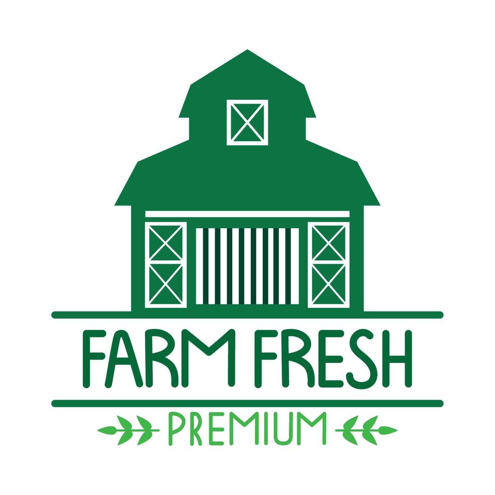 Farm-Premium-Produkt-Emblem vektor