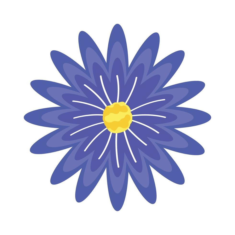 lila Blumengartendekoration vektor