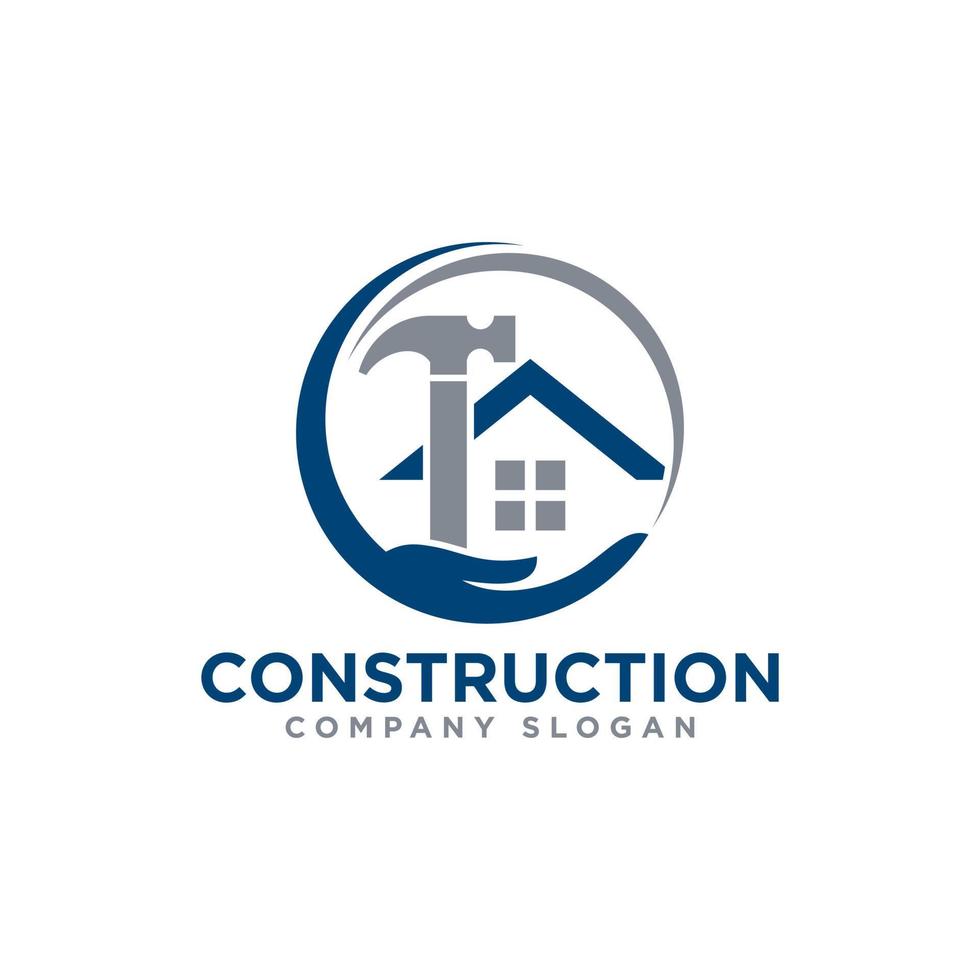 Bau-Gebäude-Logo-Icon-Design-Vektor-Vorlage vektor