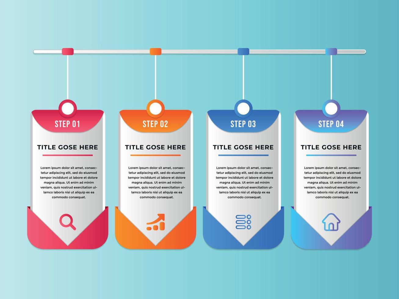 Business-Präsentation Infografiken abstrakte 3D-Vektor-Design-Vorlage. kann für Workflow-Layout, Diagramm, Jahresbericht, Webdesign, kreatives Banner, Etikettenvektor verwendet werden vektor