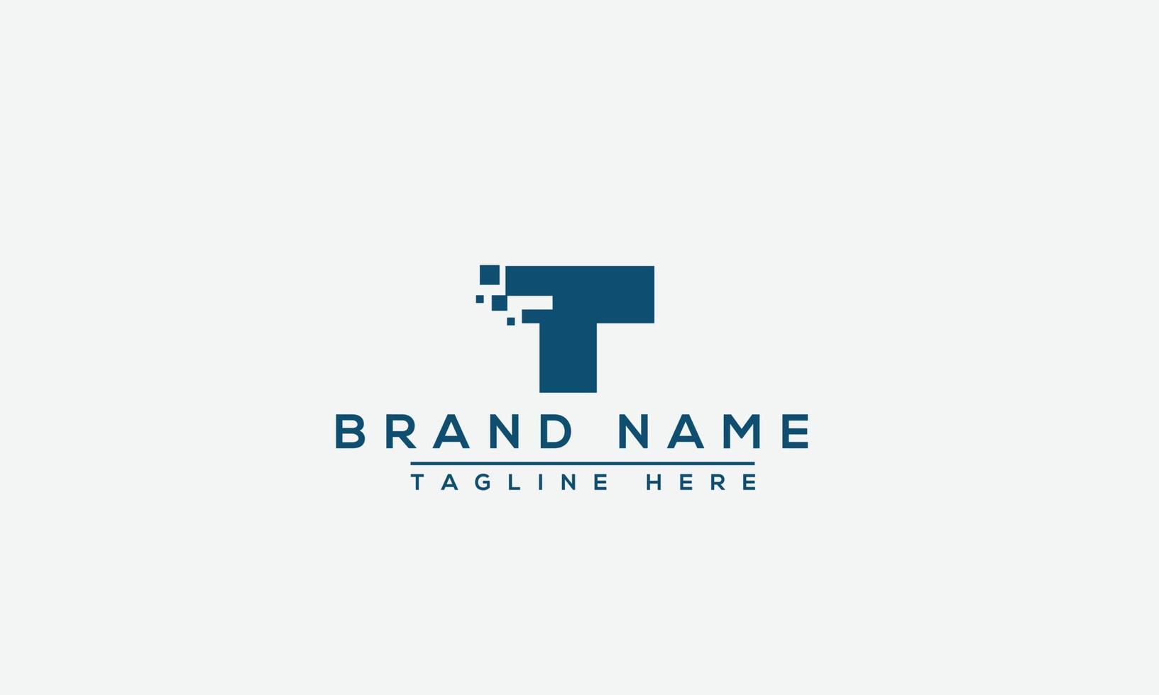 t-Logo-Design-Vorlage, Vektorgrafik-Branding-Element. vektor