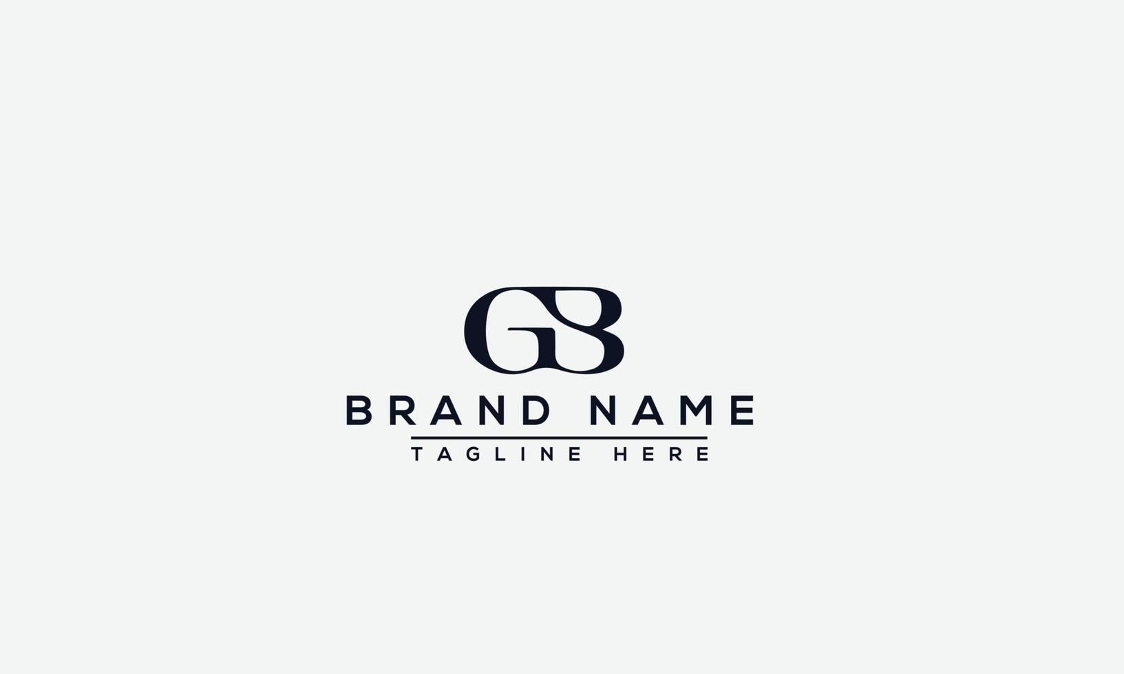 Logo-Design Buchstabe gb. elegant modern. Vektorvorlage. vektor