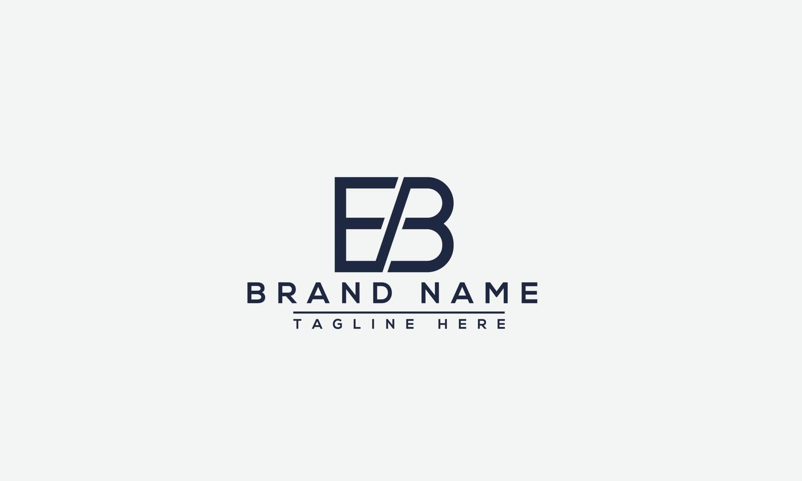 logo design bokstav eb. elegant modern. vektor mall.