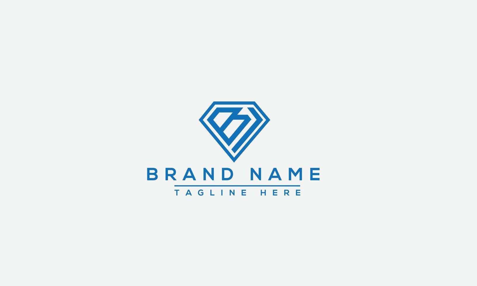 bj-Logo-Design-Vorlage, Vektorgrafik-Branding-Element. vektor