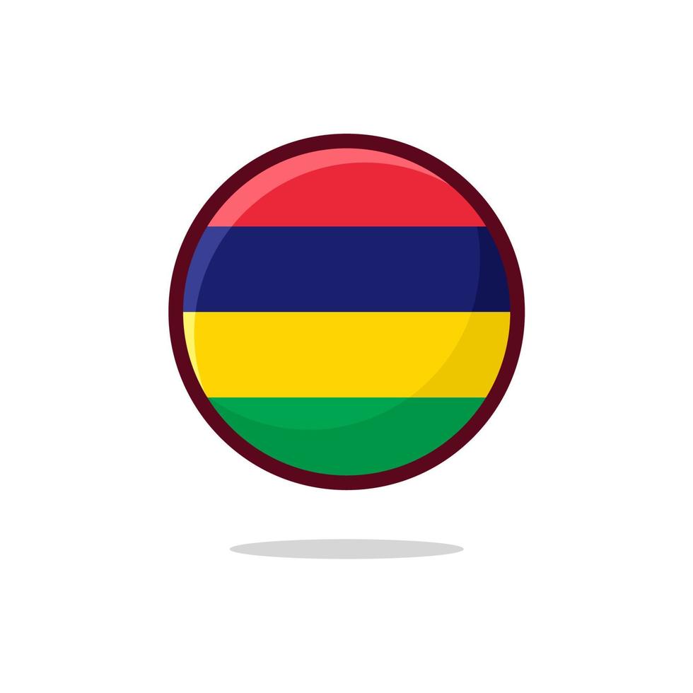 Mauritius flaggikon vektor