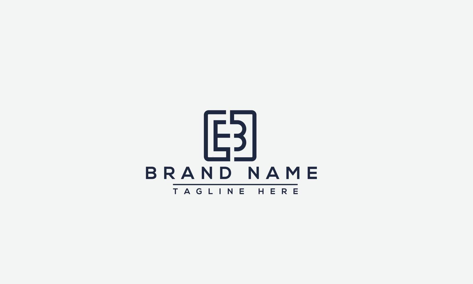 Logo-Design Buchstabe eb. elegant modern. Vektorvorlage. vektor