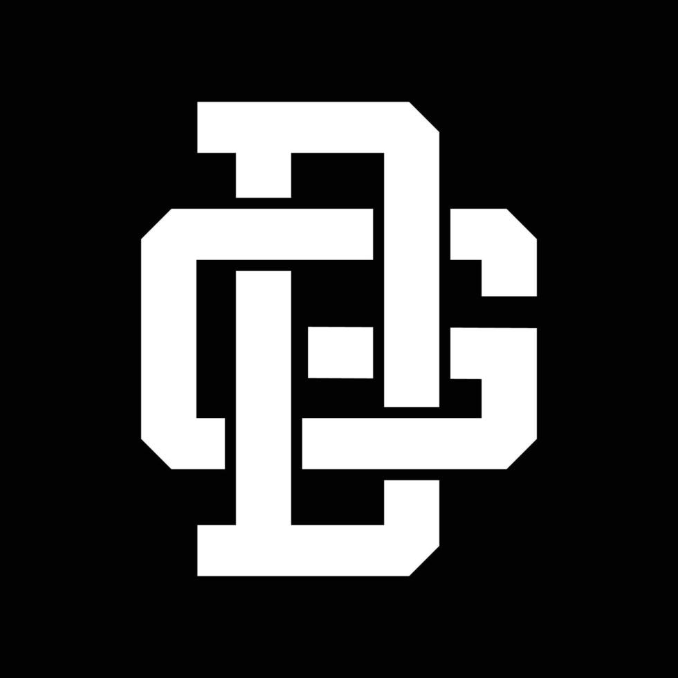 Monogramm-Logo gd-Vektordesign vektor