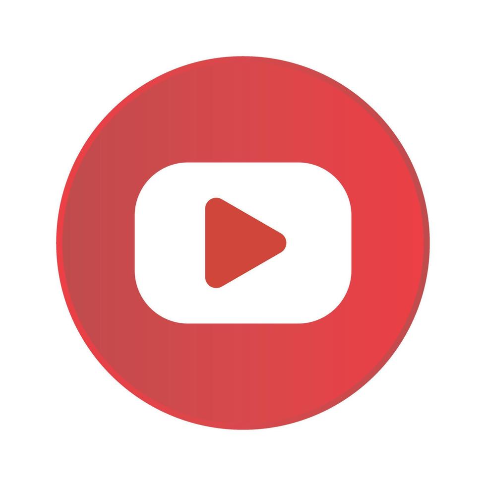 youtube-logo, symbol, symbol redaktionelle vektorillustration vektor