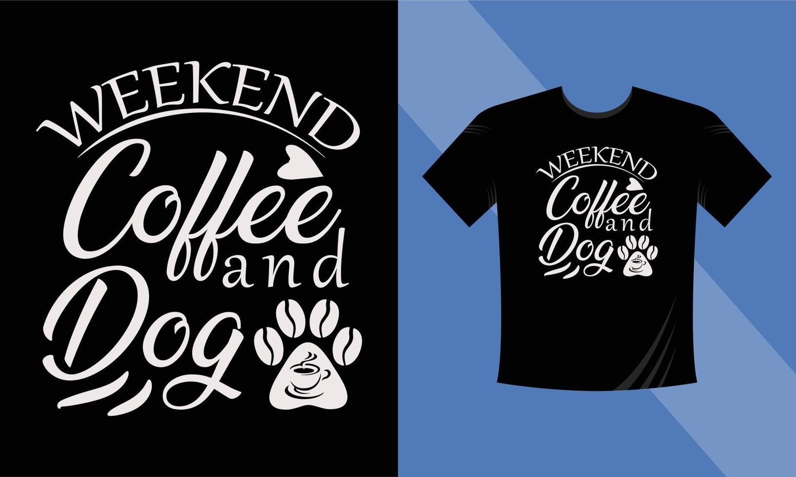 helgfika och hund. hundtass, kaffe, t-shirtdesignaffischer, gratulationskort, textilier och klistermärken vektorillustration vektor