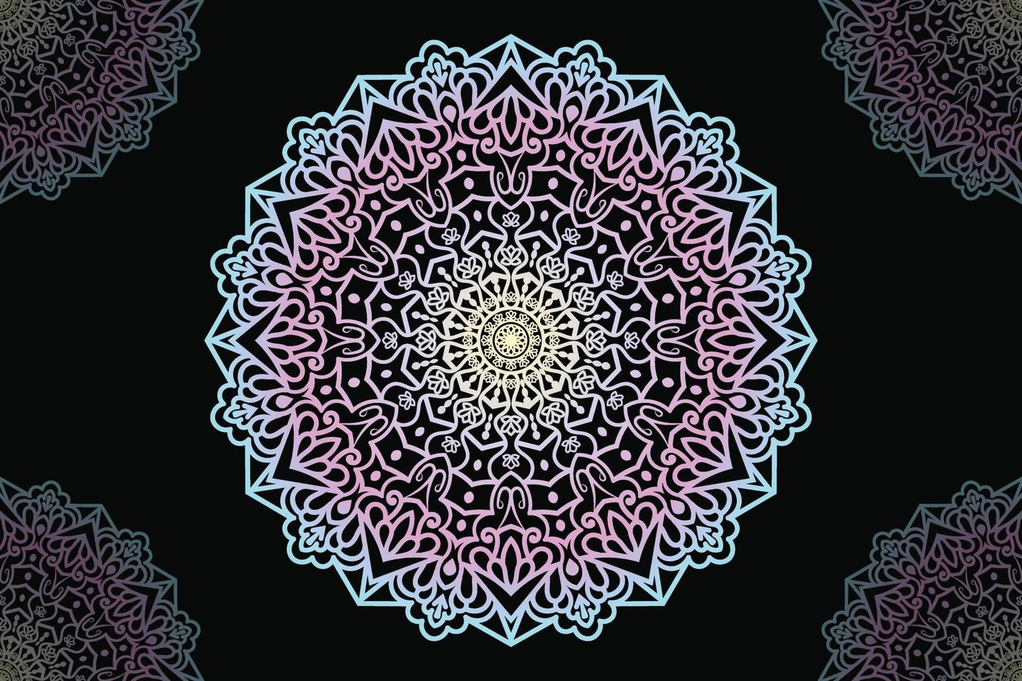 Mandala-Design. Vektor-ornamentalen Mandala-Muster-Design. vektor