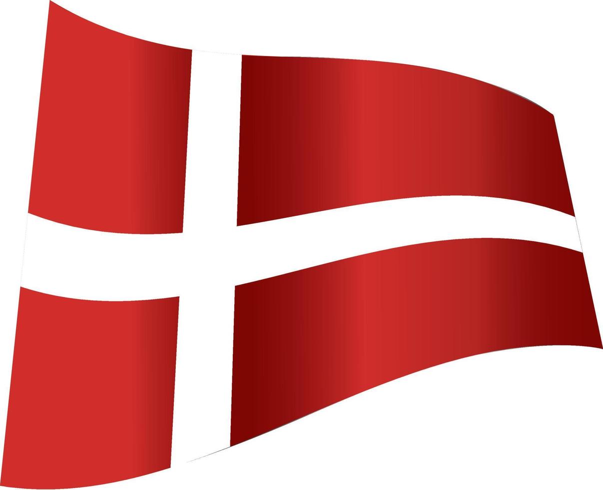 vektor danmark flagga