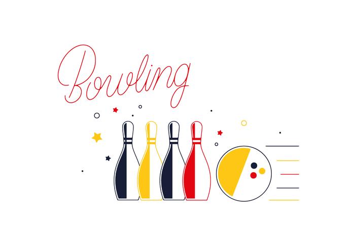 Gratis Bowling Alley Element Vectors