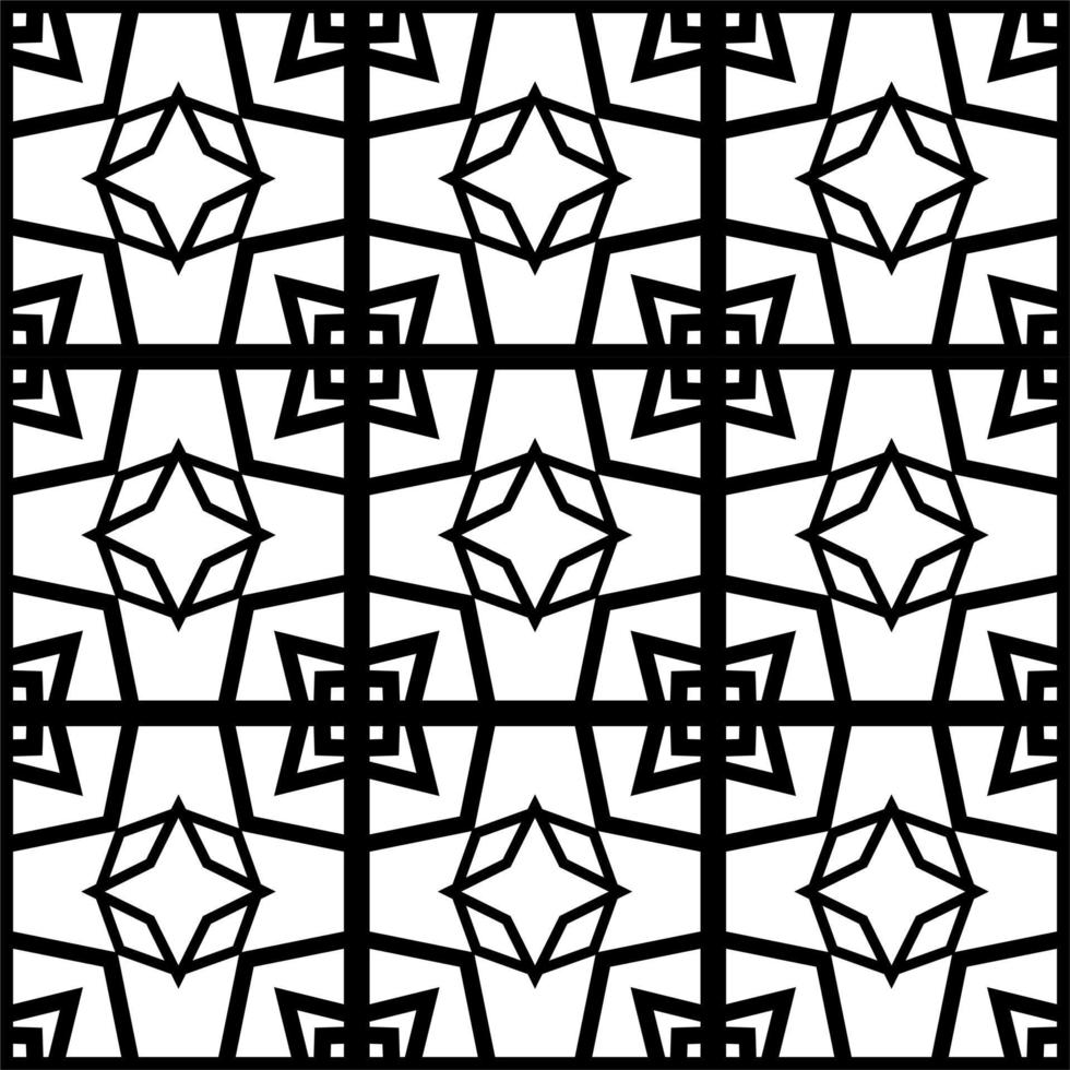 geometrische nahtlose Muster Hintergrunddesign schwarz. abstraktes Strichmuster für Tapeten vektor
