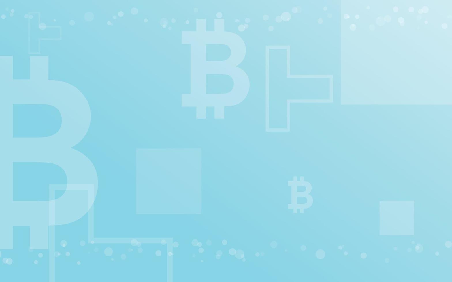 heller und dunkler Hintergrund, Illustrationsvektor der Bitcoin-Kryptowährung für Seite, Logo, Karte, Banner, Web und Druck. vektor