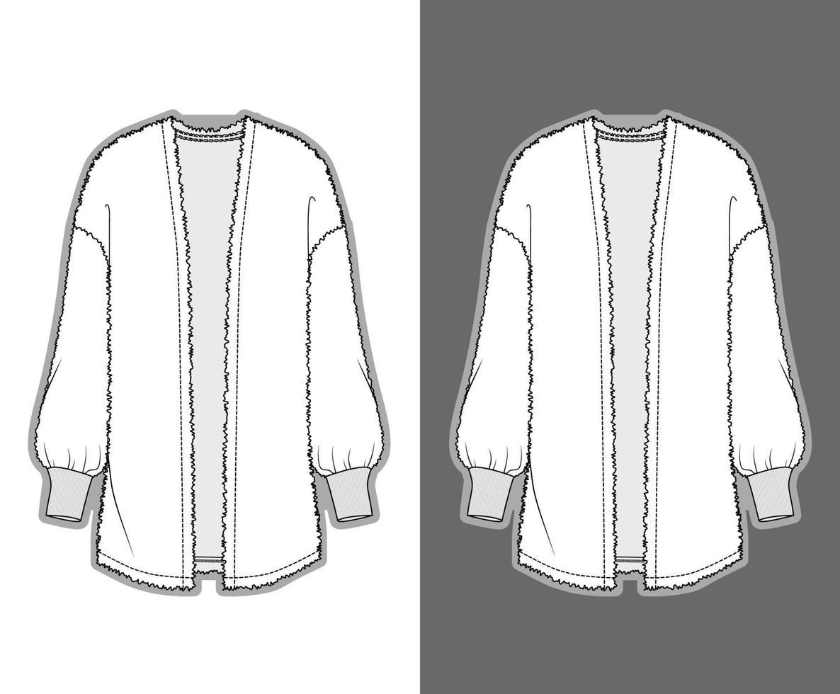 Lounge Robe Skizze Modeillustration vektor