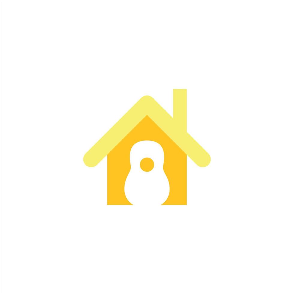 Musikhaus-Logo-Vorlage. Musikalisches Zeichen und Symbol. vektor