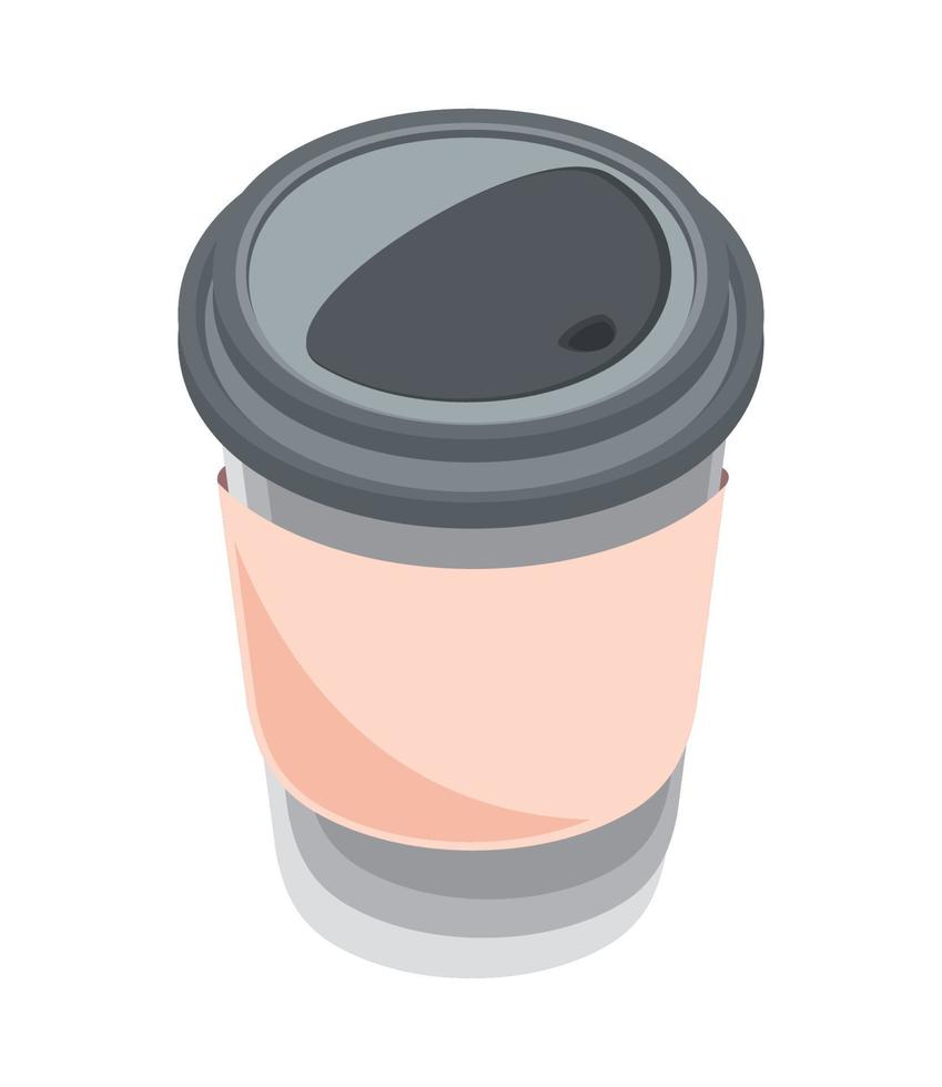 Tasse Kaffee zum Mitnehmen vektor