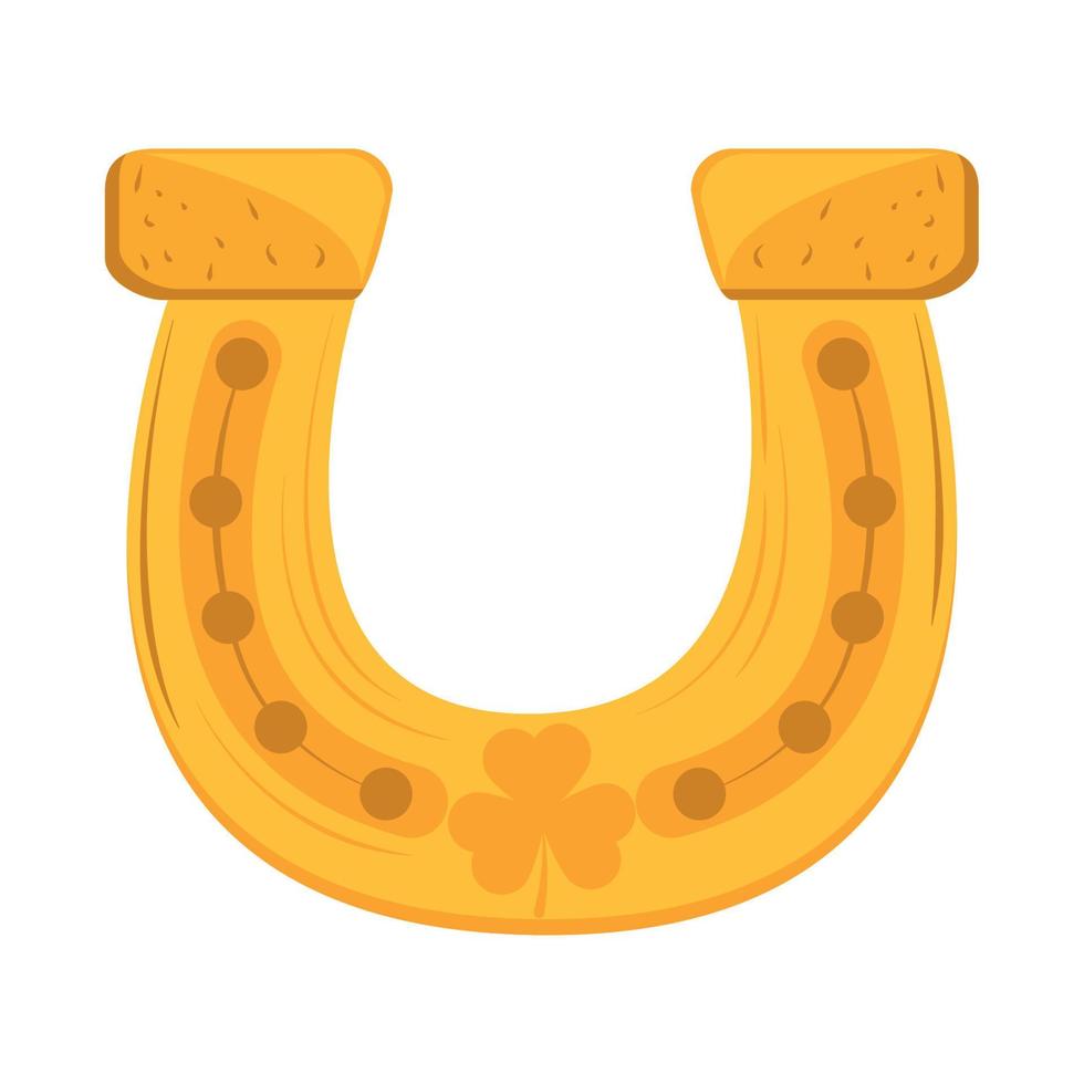 guld hästsko ikon vektor