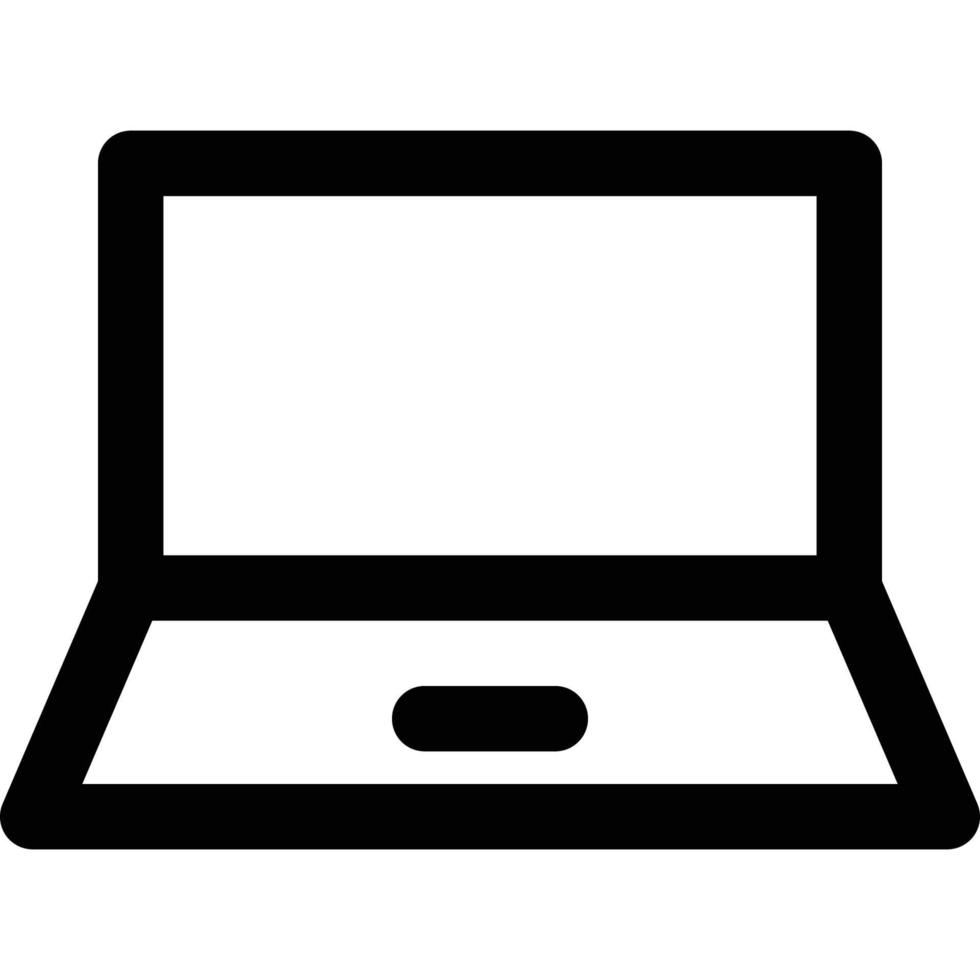 Laptop-Symbol für Computer- und Hardware-Design vektor