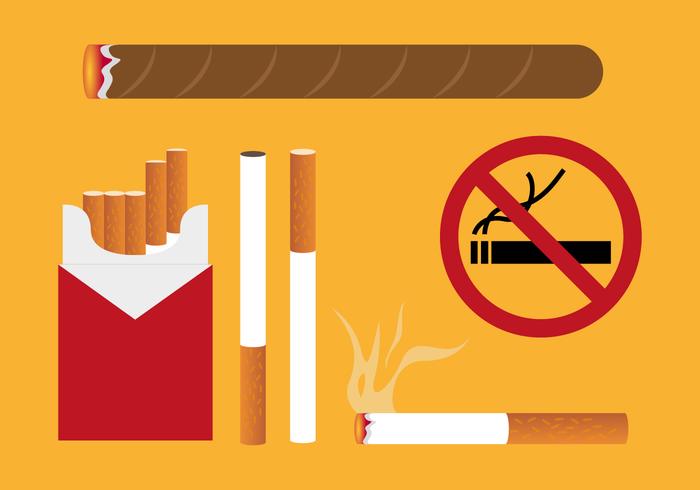 Cigarettpaket Illustrationer Vektor