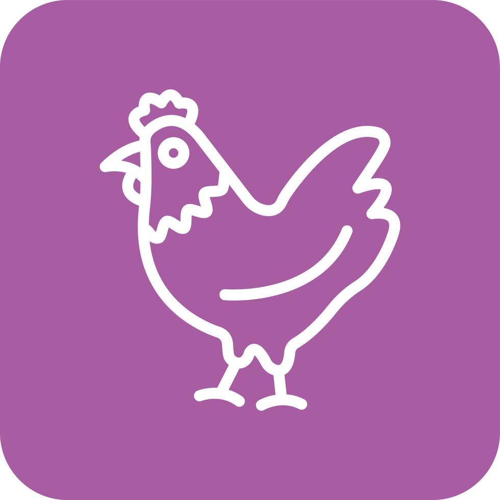kyckling vektor ikon design illustration