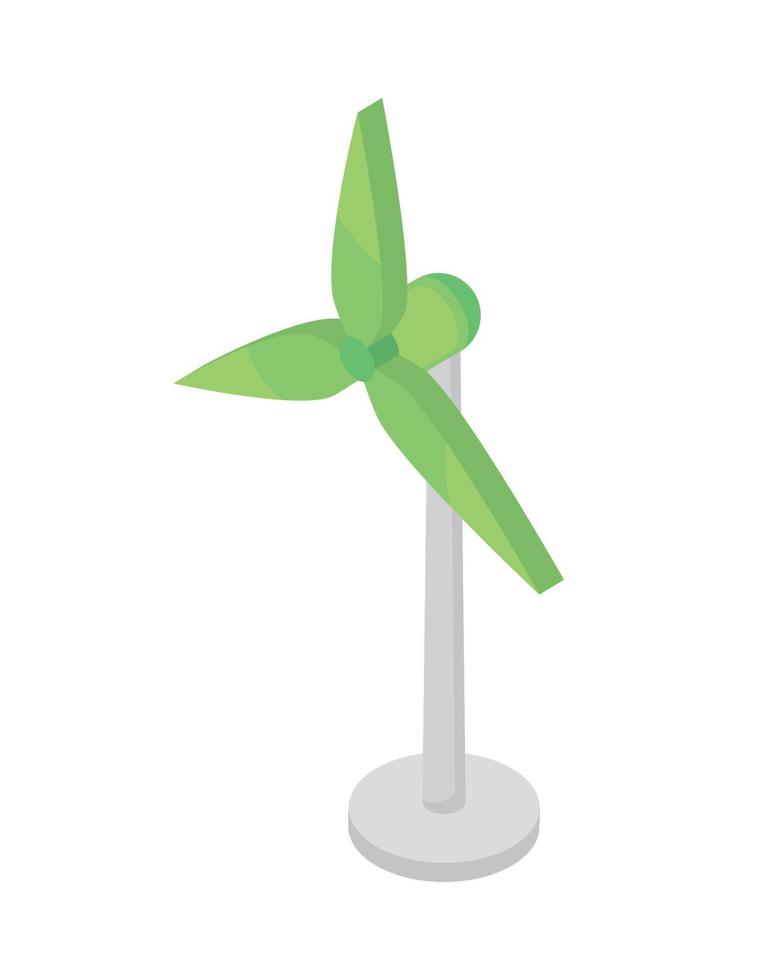 hållbar energi vindkraftverk vektor
