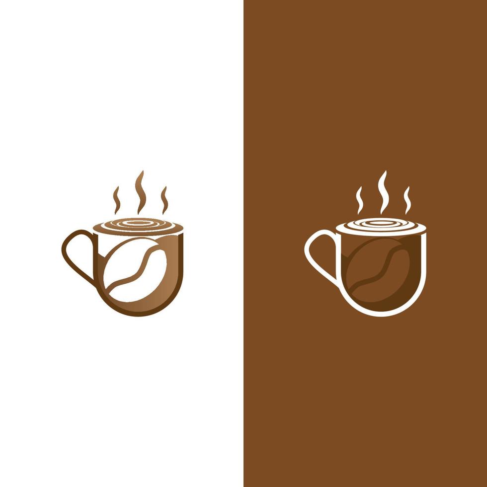 Kaffeetasse-Logo-Vorlage vektor