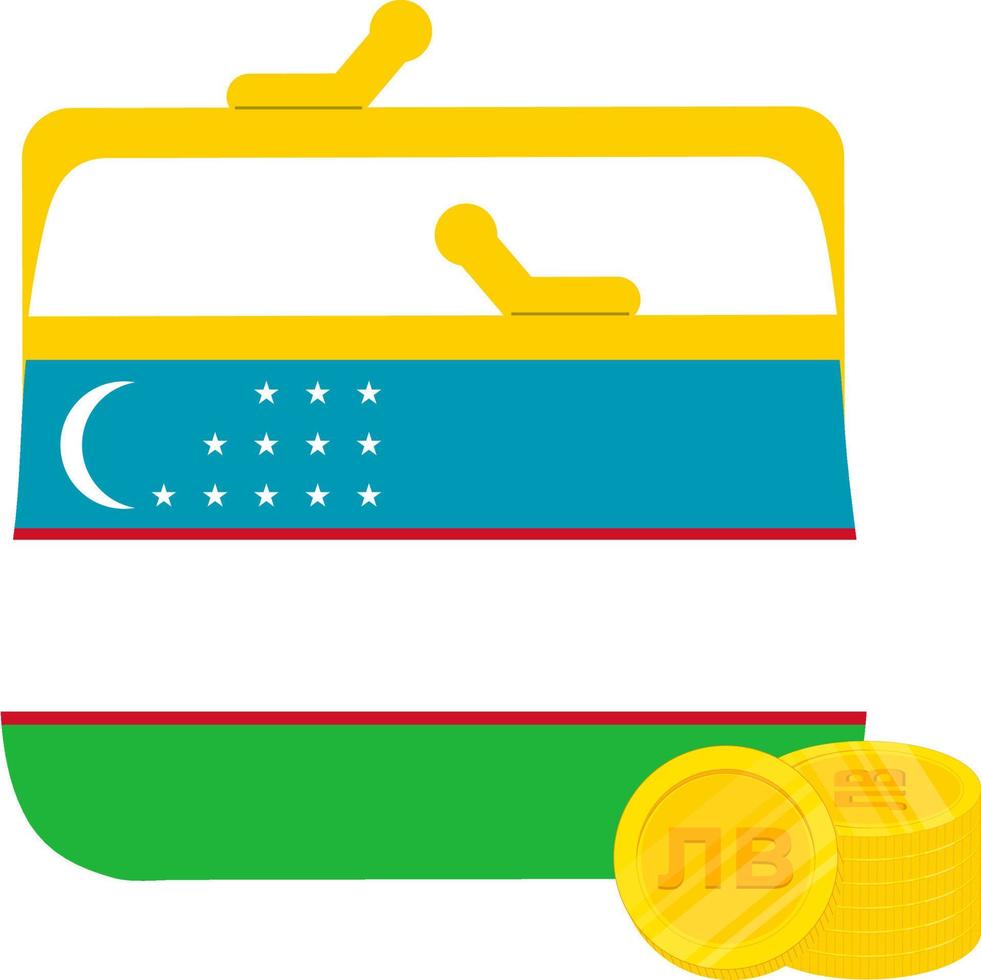 uzbekisk flagga vektor handritad flagga, uzbekistansk som vektor handritad flagga