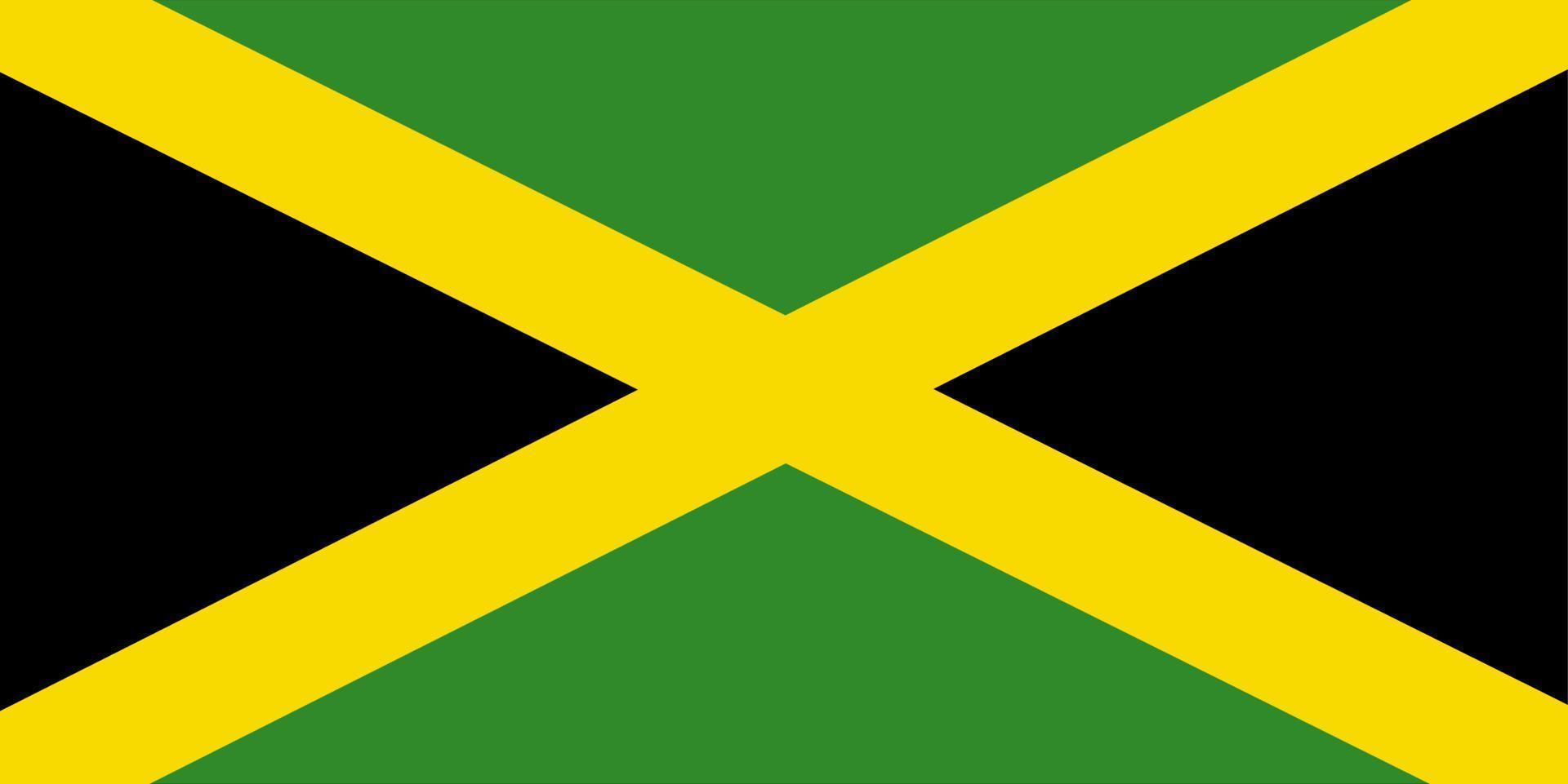 jamaica flagga vektor handritad flagga, jamaica dollar vektor handritad flagga