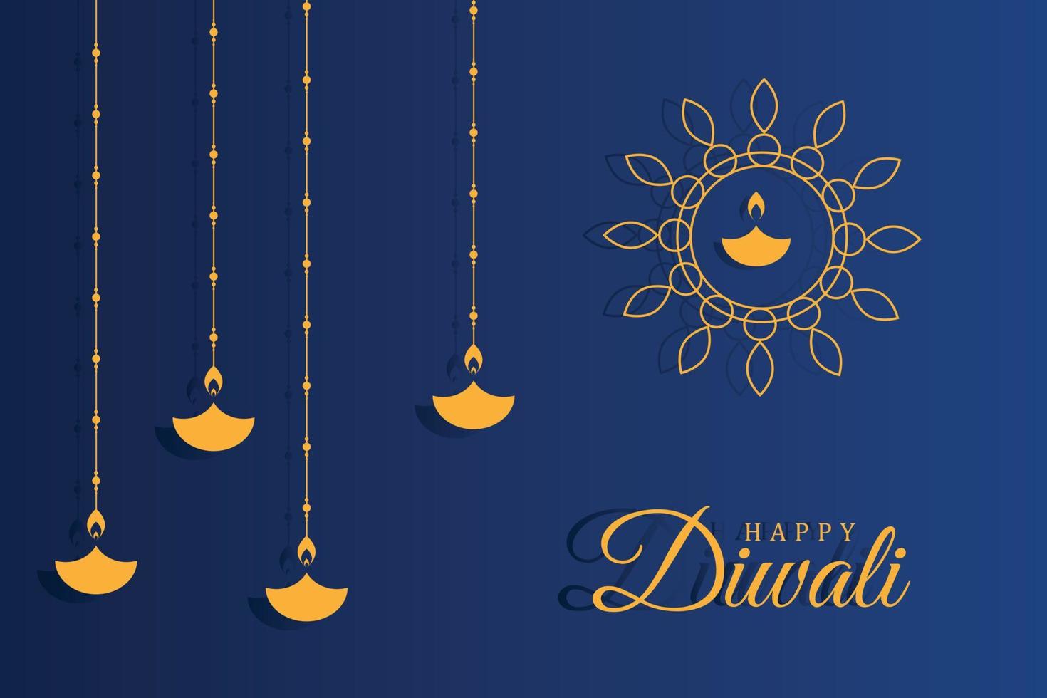 glücklicher Diwali-Hintergrund vektor