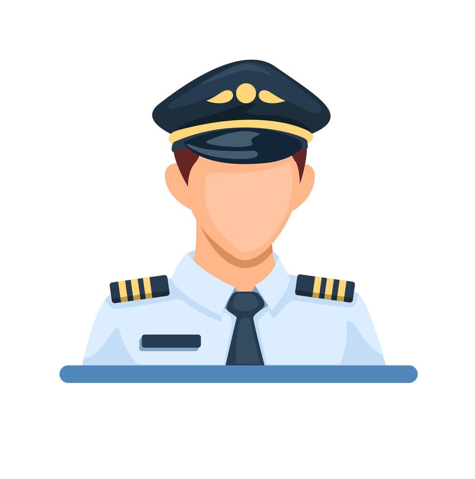 pilotfigur charakter symbol cartoon illustration vektor