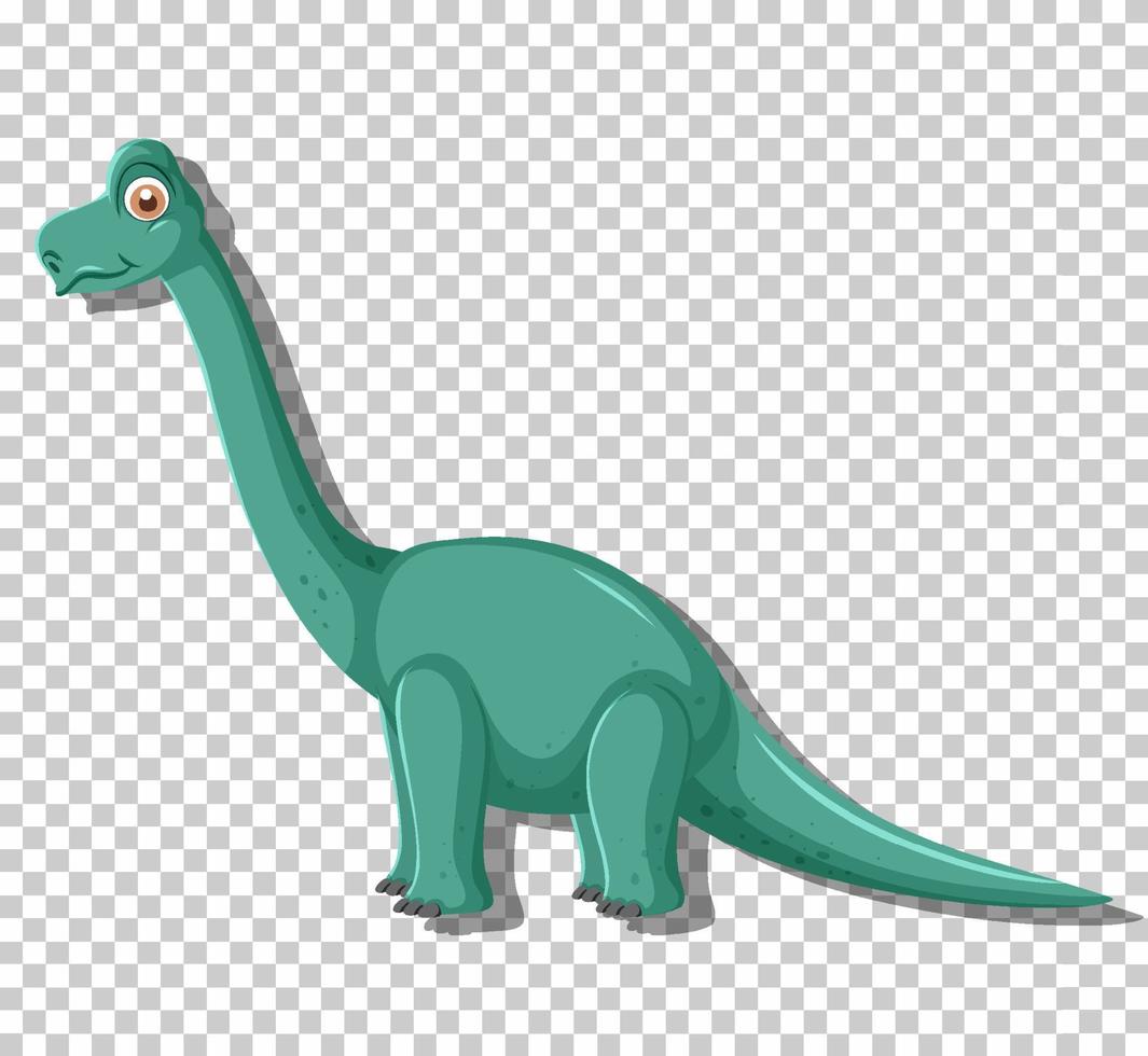 söt diplodocus dinosaurie isolerade vektor