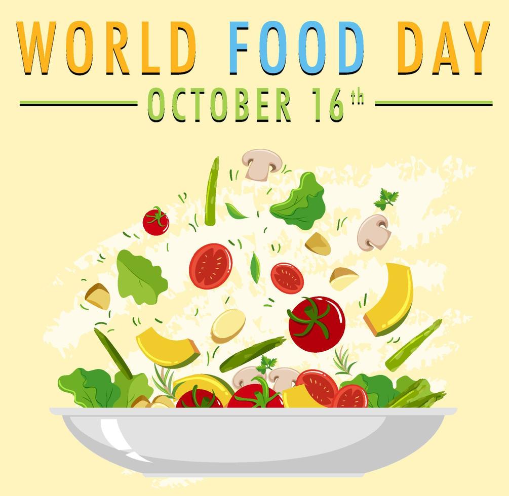 World Food Day banner design vektor