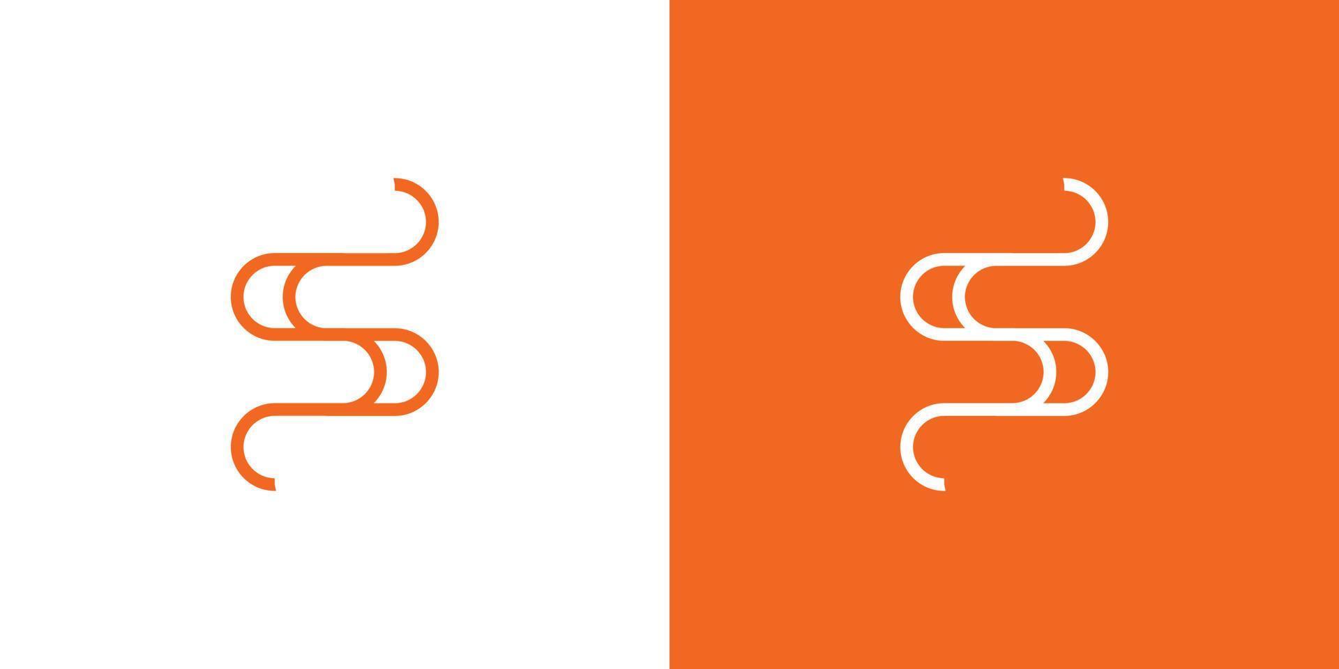 einzigartiges und modernes Logo-Design des Anfangsbuchstabens 4 vektor