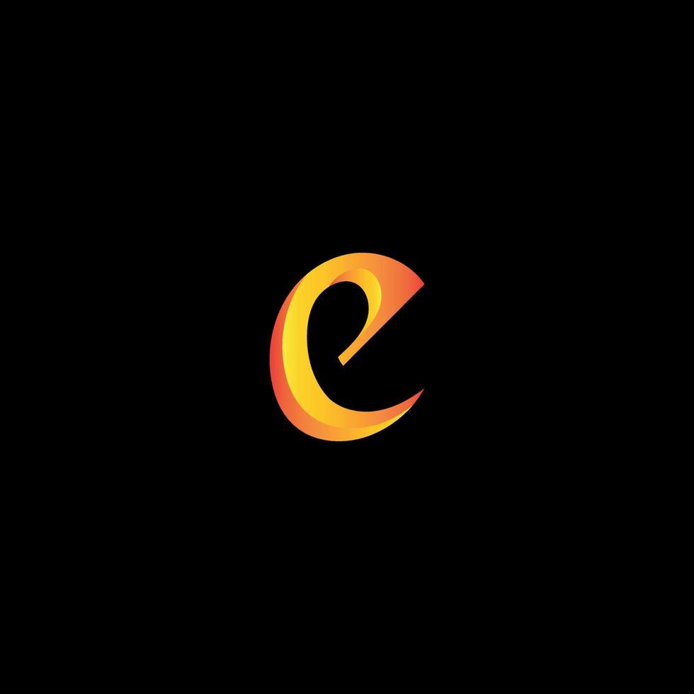 Buchstabe e-Logo. e-Logo-Design-Vektorsymbol pro Vektorvorlage. vektor