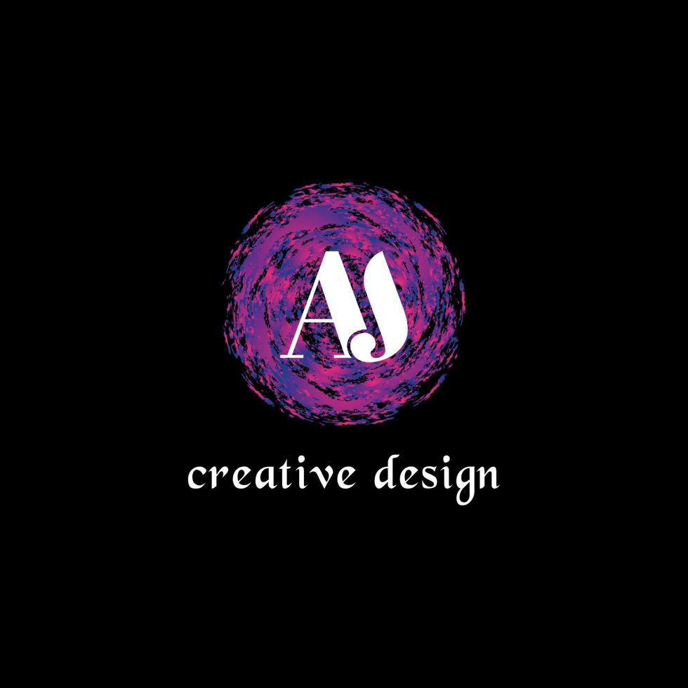 Buchstabe aj Logo Design Vektor kostenlose Vektordatei