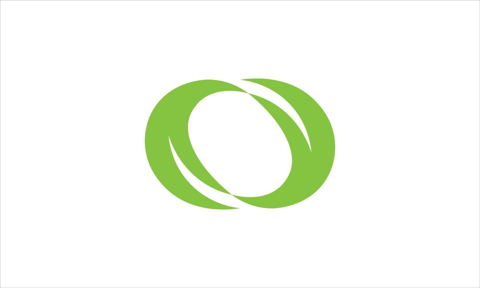 Kreis-Blatt-Logo-Design kostenlose Vektordatei. vektor
