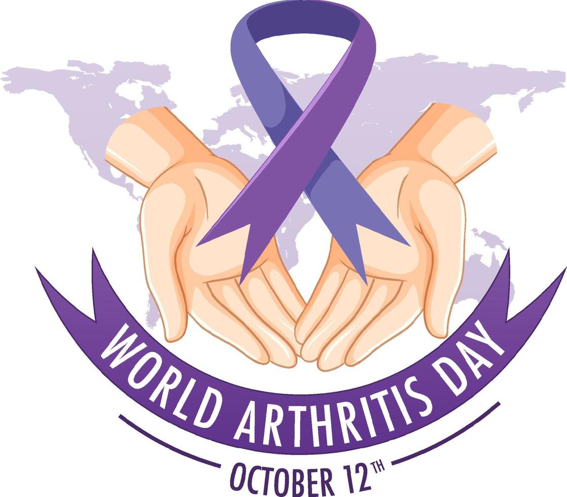 World Arthritis Day affischdesign vektor