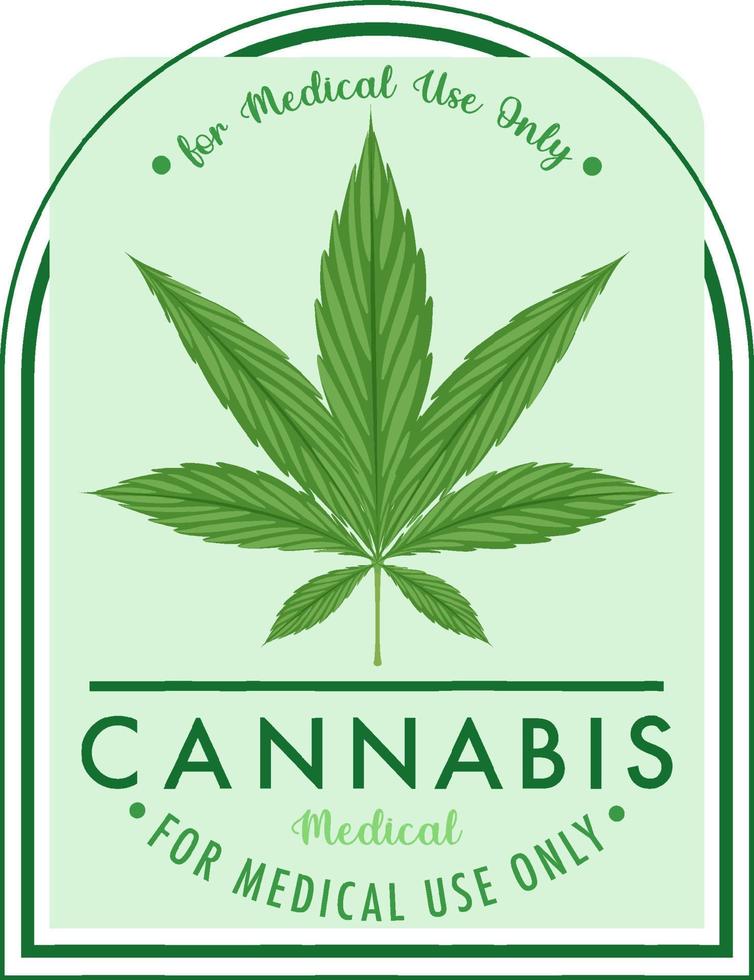 medizinisches Cannabis-Logo-Banner vektor