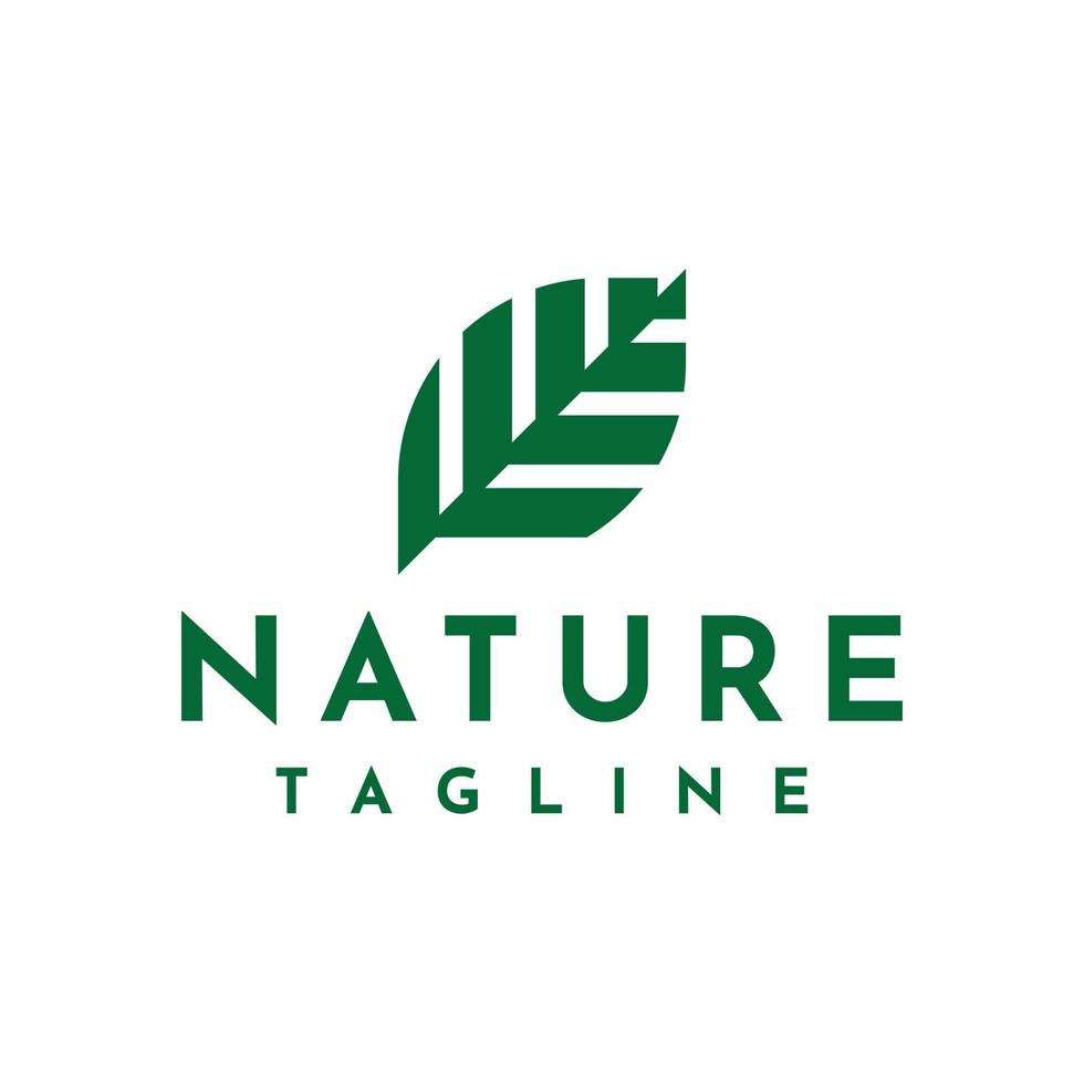 Naturblatt-Logo-Design vektor