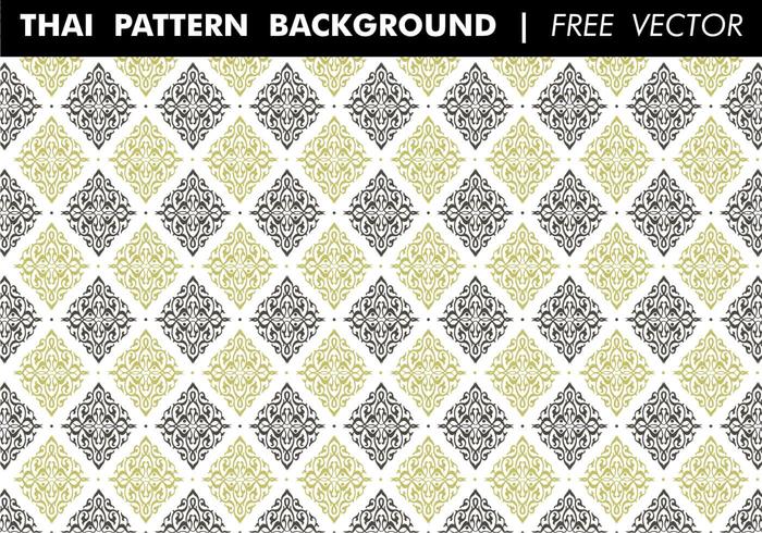 Thai Pattern Hintergrund Free Vector