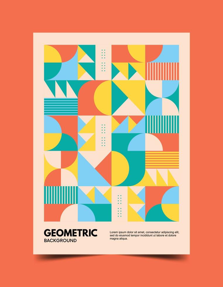 abstrakte geometrische Hintergrundvorlage vektor