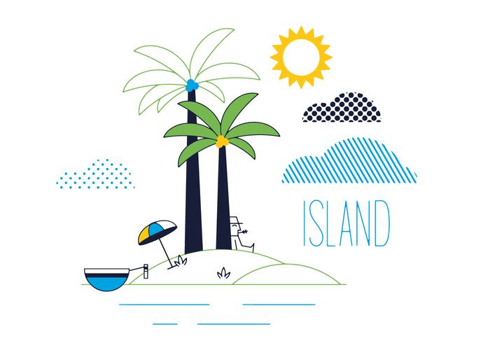 Gratis Island Vector