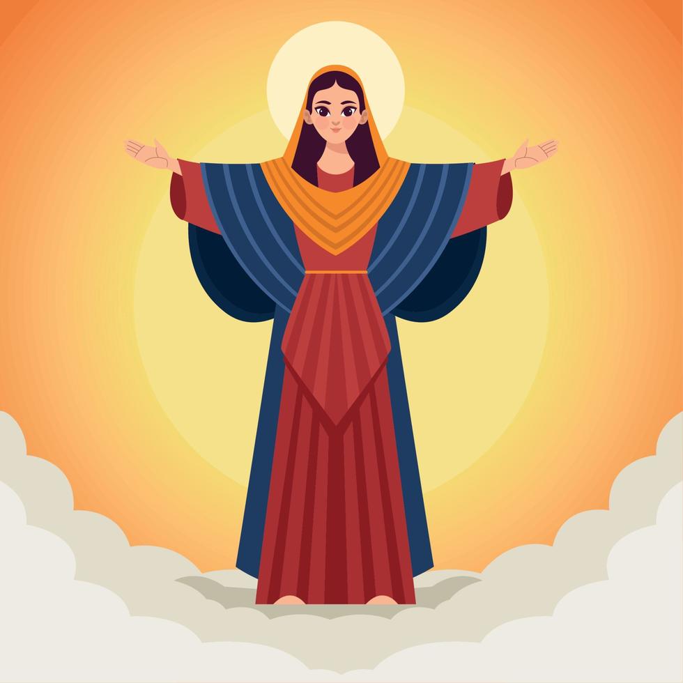 Annahme der Jungfrau Maria vektor