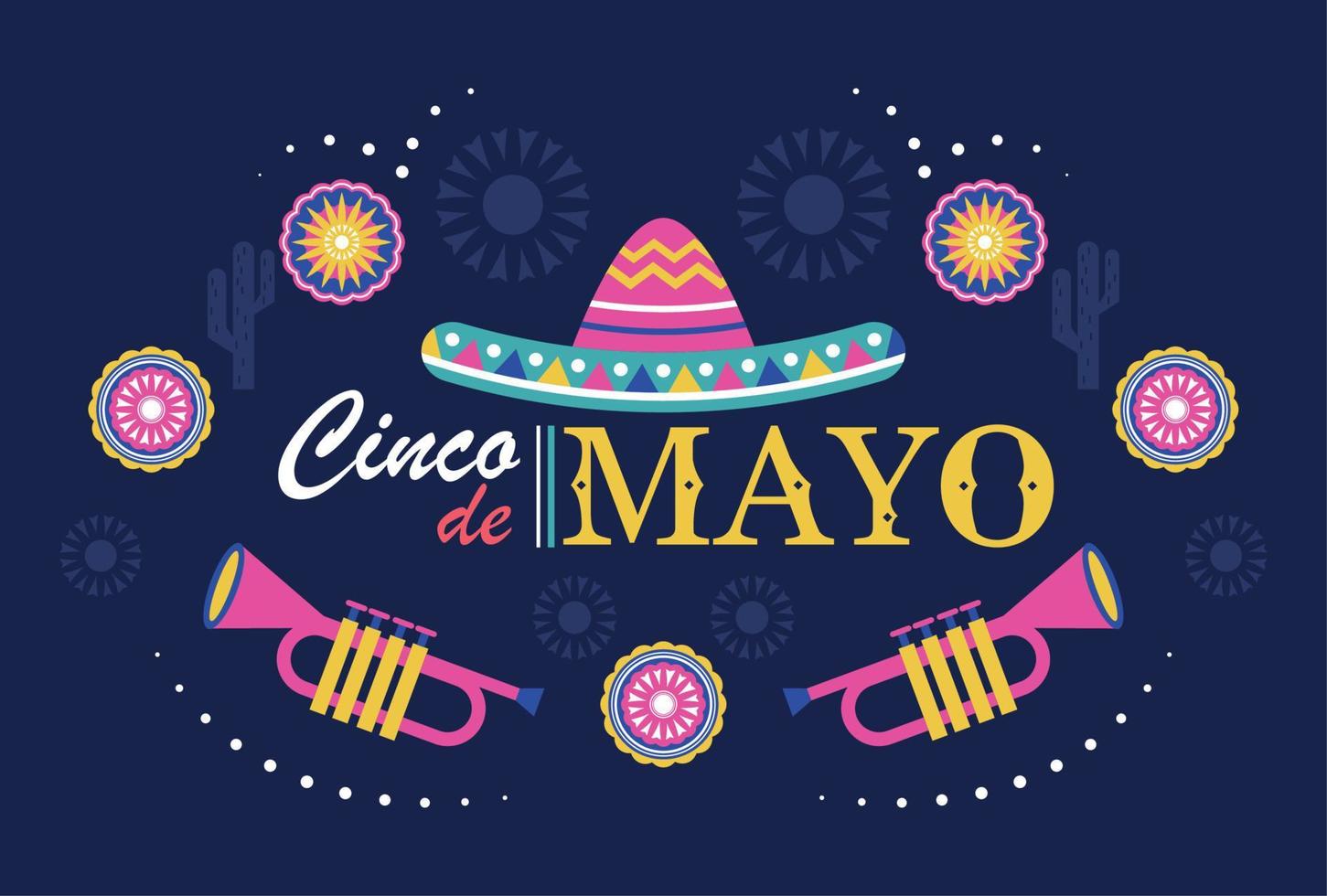 Cinco de Mayo-Einladung vektor