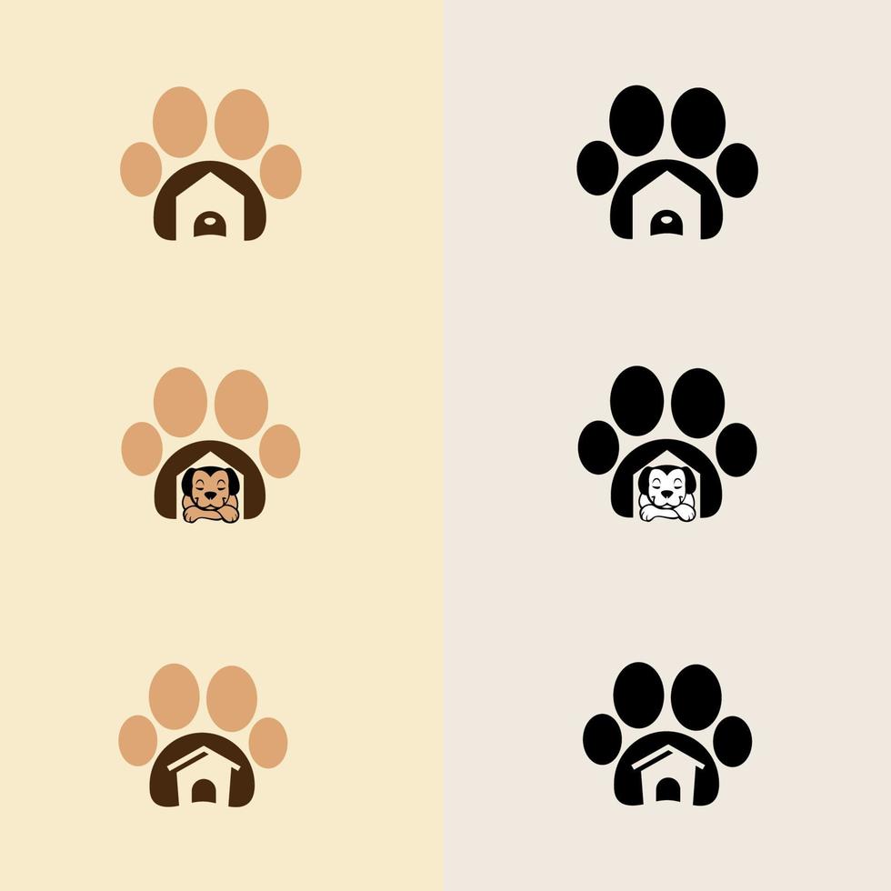 petshop logotyp. kan använda djurkliniker, djuraffär och veterinär vektor