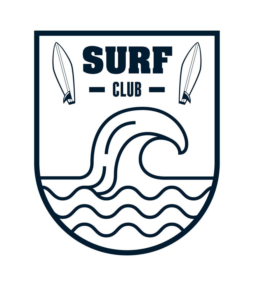 Surfsport-Schild vektor