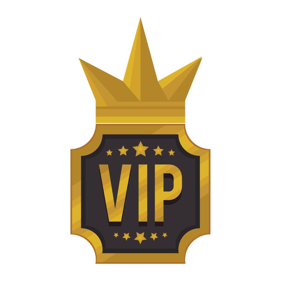 VIP-Rahmen goldene Krone vektor