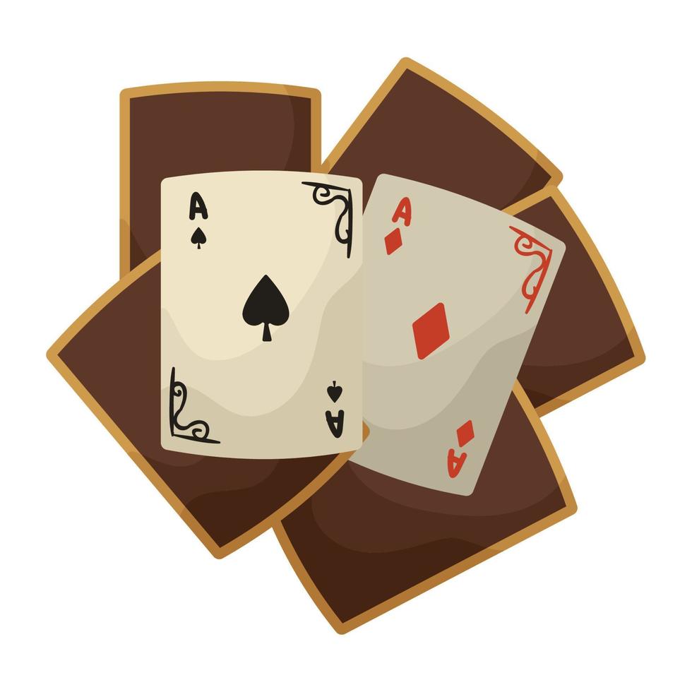 Karten für Pokerspiele vektor