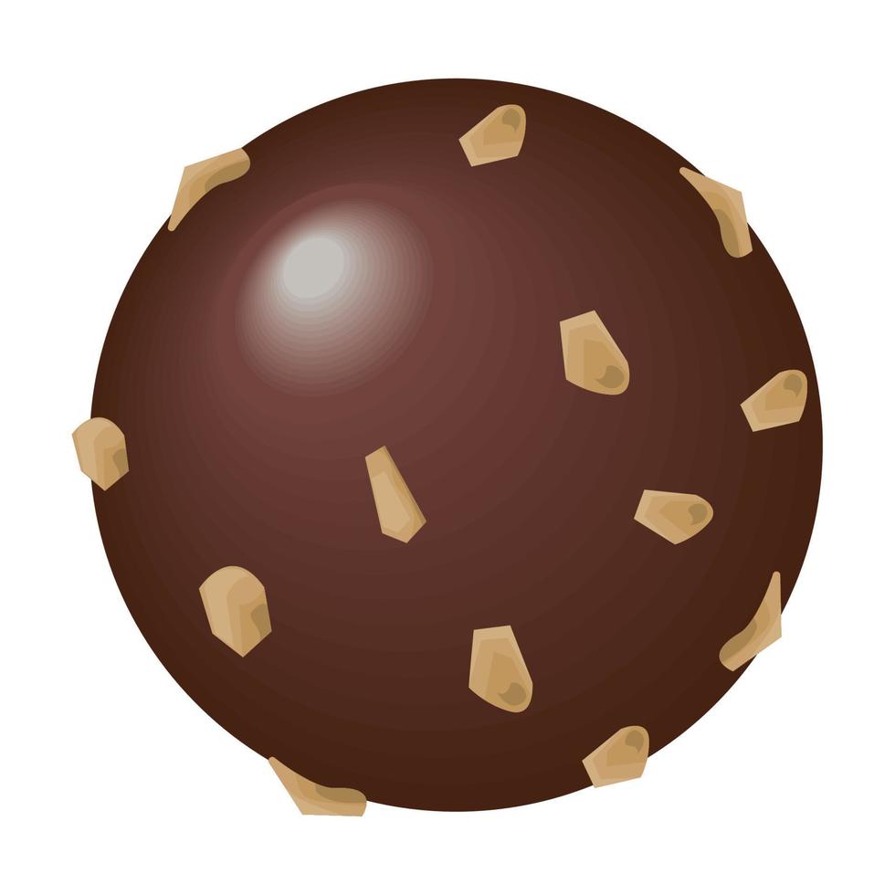 Kugel aus Schokolade vektor
